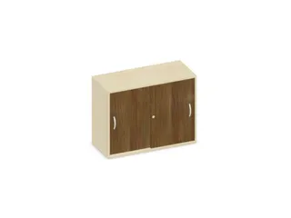 Schuifdeurkast 770x1000x430mm Romp Esdoorn Decor Front Noten - 1