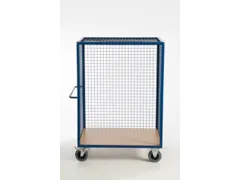 kastwagen,draagverm. 600kg,laadvl. LxB 980x700mm,houtplaat,3gaaswanden