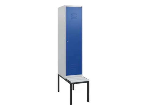 locker met bank,HxBxD 1950x400x815mm,1vak,vak B 400mm,cil.-slot