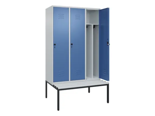 locker voor scheiding van kleding,HxBxD 2120x1200x815mm,3vak