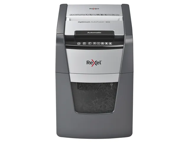Papiervernietiger Rexel Optimum Auto+ 90X snippers 4x28mm