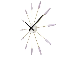 Wandklok NeXtime Plug Inn 58cm lavendel RVS - 3