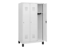 schoollocker,HxBxD 1630x900x500mm,3vak,vak B 300mm,cil.-slot,voeten