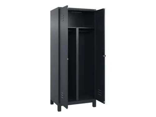 PBM-locker,HxBxD 1950x800x500mm,2vak,vak B 400mm,draaigrendel