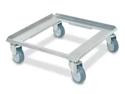 Aluminium Onderwagen Euronormbakken 250kg 500x500mm Open Frame