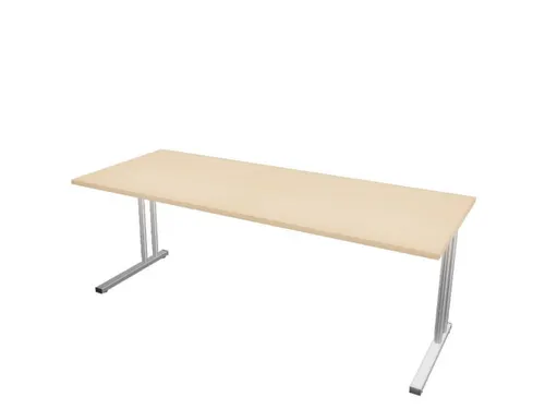 In hoogte verstelbaar bureau,HxBxD 720-840x2000x800mm,NE-esdoorn