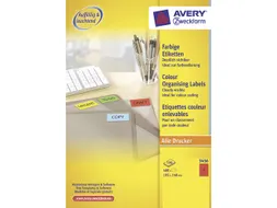 etiket Avery ILK 105x148mm 100 vel 4 etiketten per vel rood