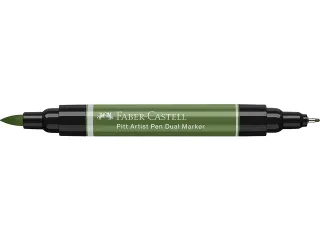 Tekenstift Faber-Castell Pitt Artist Pen duo marker 174 chroomgroen - 4