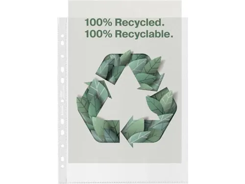 geperforeerde showtas gerecycleerd A4 maxi 50 stuks