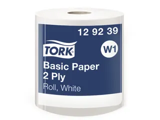 Tork Poetspapier Rol Basic 129239 2-Laags W1 Wit - 1