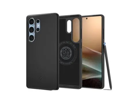 Thin Fit MagFit Samsung Galaxy S25 Hoesje Dun Back Cover Zwart