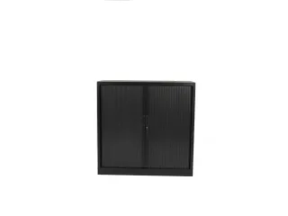 Roldeurkast Claudius Plus 105x120cm Zwart 2 Legborden - 1