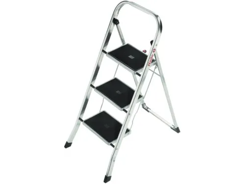 vouwtrapje,3treden m. antislipmatten,bordes H 690mm