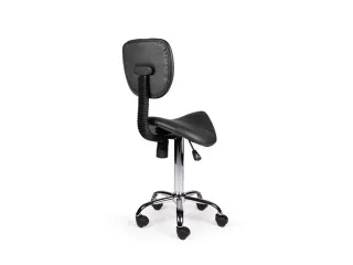 Zadelkruk Kapperskruk Met Rugleuning Zwart Standaard Gasveer - 6