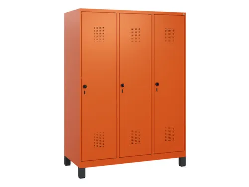 schoollocker,HxBxD 1630x1200x500mm,3vak,vak B 400mm,draaigrendel