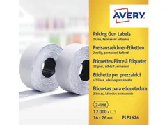 prijstangetiketten Avery permanent 16x26mm wit 10 rol in doos