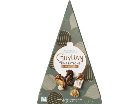 Guylian chocolade Temptations Mix Kerstboom doos van 125 gram
