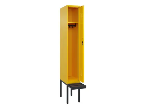 locker met bank,HxBxD 2120x300x815mm,1vak,vak B 300mm,cilinderslot