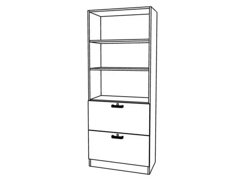 hangmappenkast,HxBxD 2004x800x420mm,2hangmappenframes,romp wit