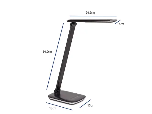 Bureaulamp MAUL Jazzy LED voet dimbaar + USB-poort zwart
