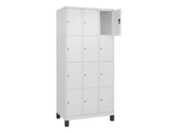 lockerkast,HxBxD 1950x900x500mm,3x4vakken,vak B 300mm,cil.-slot,voeten