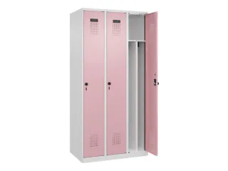 locker voor scheiding van kleding,HxBxD 1850x900x500mm,3vak - 1