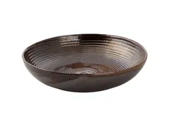Palmer Bord diep coupe Metallic 26 cm Bruin Stoneware