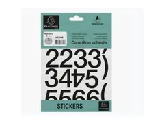 Zelfklevende nummers (40mm) zwart