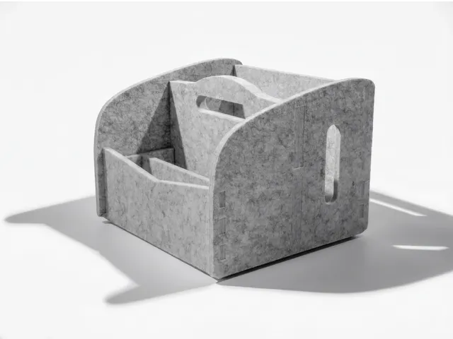 Lockerbox PET-vilt Klein lichtgrijs