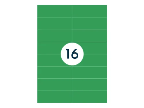 Gekleurde Etiketten 105x37mm Groen 42517 1000 Vel