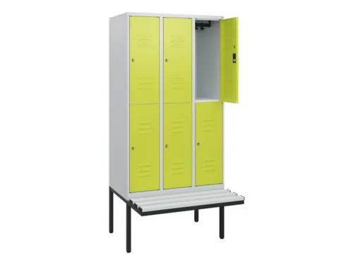 Dubbeldekse dekenkist,HxBxD 1950x900x815mm,3x2vak.,vak B 300mm
