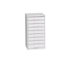 ladekast HxBxD 1000x525x550mm 9laden romp RAL7035 front RAL7035 - 1