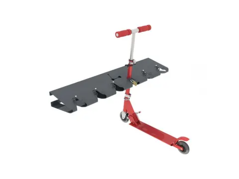 Steprek voor 6 steppen L 990mm eenzijdig grijs