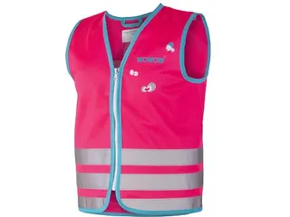 Crazy Monster Jacket Reflecterend Fluohesje Kind Roze Large - 2