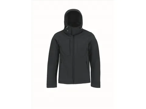 B&C 5JM950 softshell met kap, marineblauw, maat L, per stuk
