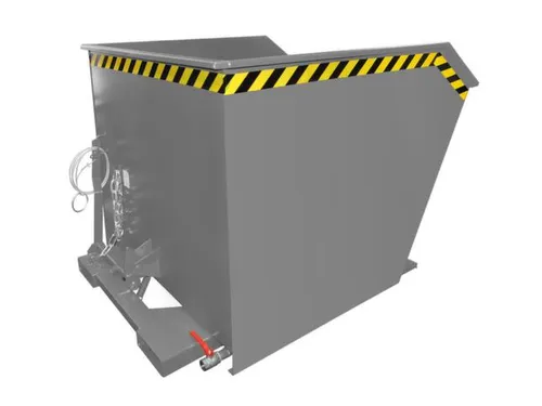 Kiepbak voor spaanders,HxLxB 780x1640x1280mm,1m³,draagverm. 1500kg