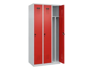 locker voor scheiding van kleding,HxBxD 1850x900x500mm,3vak - 1