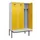 locker met bank,voor scheiding van kleding,HxBxD 2120x1200x815mm,3vak