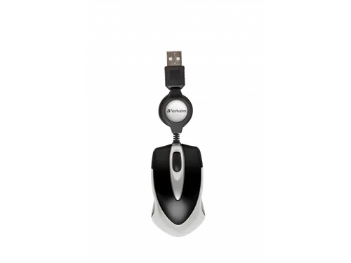 Verbatim Go Mini muis Ambidexter kabel optisch 1000DPI zwart