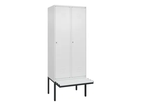 locker met bank,HxBxD 2120x800x815mm,2vak,vak B 400mm,cil.-slot
