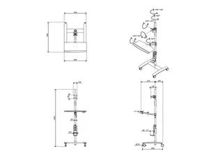 Monitorstandaard Verrijdbaar Viewmate Combo Trolley 702 - 5