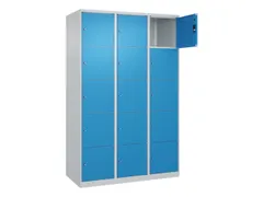 lockerkast,HxBxD 1850x1200x500mm,3x5vakken,vak B 400mm,cil.-slot
