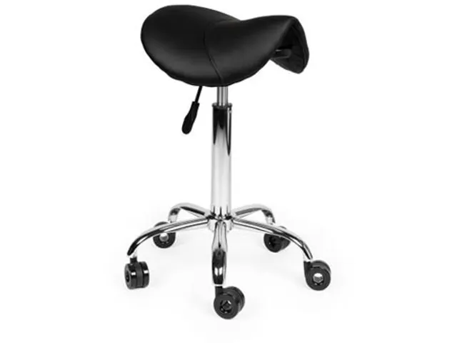 Zadelkruk Kapperskruk Zwart Standaard Gasveer Zonder Rugleuning