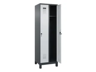 locker,HxBxD 1950x600x500mm,2vak,vak B 300mm,draaigrendel,voeten - 2