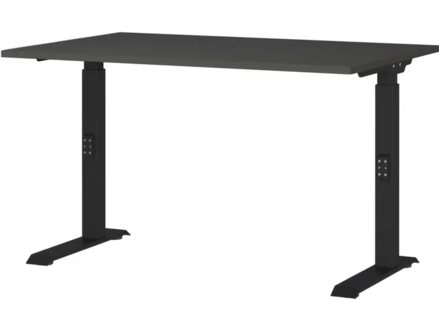 In hoogte verstelbaar bureau,HxBxD 680-910x1200x800mm,blad grafiet