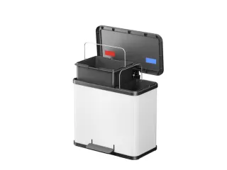 pedaalemmer,1x9l/1x17l,HxBxD 430x470x340mm,binnenbak kunststof - 4