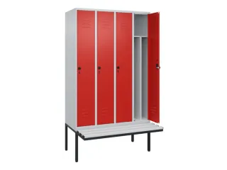 locker voor scheiding van kleding,HxBxD 2120x1200x815mm,4vak - 2