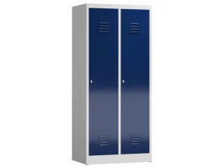garderobekast 1800x800x500mm 2vak klink sokkel romp RAL7035 RAL5010 - 1
