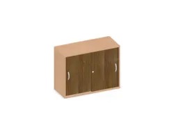 Schuifdeurkast 770x1000x430mm Decor Romp Beuken Decor Front Noten