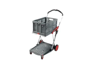 vouwbare winkelwagen,draagverm. 60kg,2etage(s),HxLxB 1025x890x550mm - 1